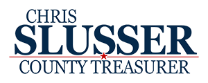 Chris Slusser – Madison County Treasurer Logo
